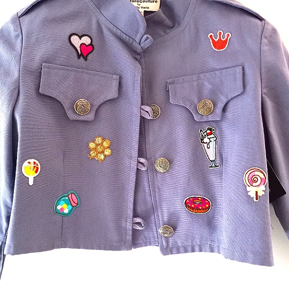 Tween Girls Cropped Jacket - Picture 3 of 6
